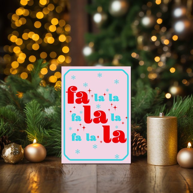 Fa La La Christmas Karte (Von Creator hochgeladen)