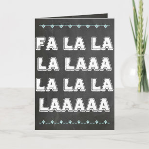 Fa-La-La Feiertagskarte