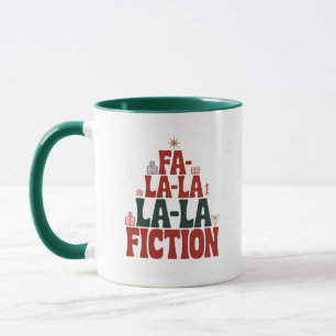 Fa-la-la Fiktion Feiertagslesung Tasse