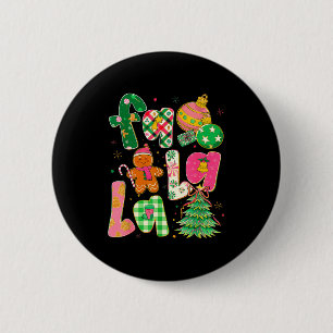 Fa La La Kokette Weihnachts-Gingerbread-Baum Button