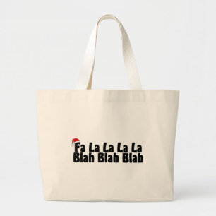 Fa-La-La-La-La Blabla - Blabla Weihnachten Jumbo Stoffbeutel