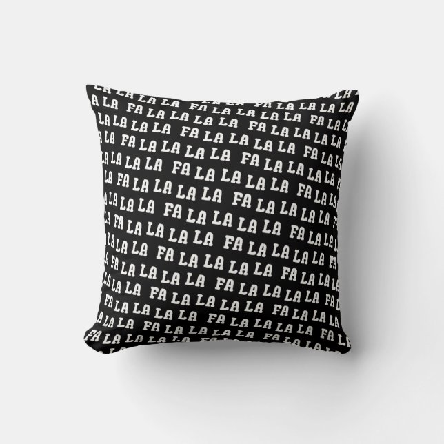 Fa La La La La Chic & Festive Reversable Christmas Kissen (Vorderseite)
