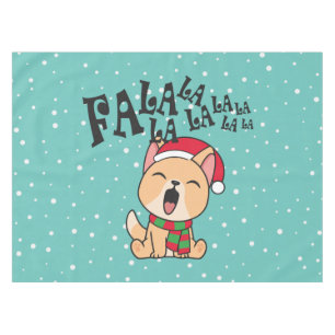 Fa La La La La Christmas Chant Chien Nappe