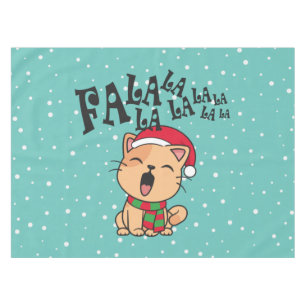 Fa La La La La Christmas Chant de chat Nappe