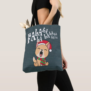 Fa La La La La La La Christmas Dog singen Tasche