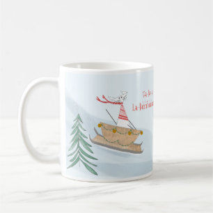 Fa-la-la-la-la-la-la-traîneau Fancy Chat mug