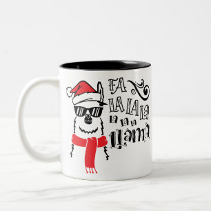 Fa-La-La-La-Lama Zweifarbige Tasse