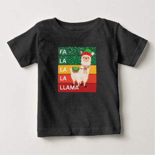 FA LA LA LA LLAMA BABY T-SHIRT