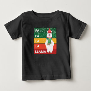 FA LA LA LA LLAMA BABY T-SHIRT
