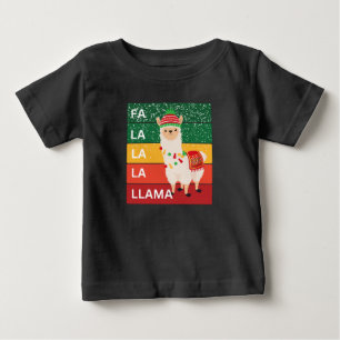 FA LA LA LA LLAMA BABY T-SHIRT