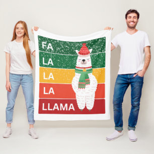 FA LA LA LA LLAMA FLEECEDECKE