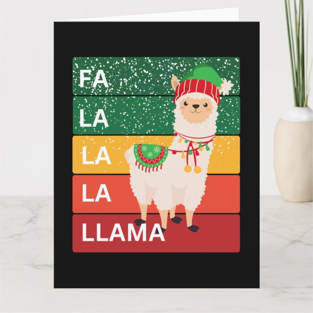 FA LA LA LA LLAMA KARTE (Vorderseite)