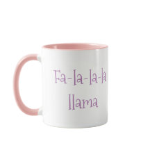 Fa-la-la-la-Llama süße Weihnachtstasse