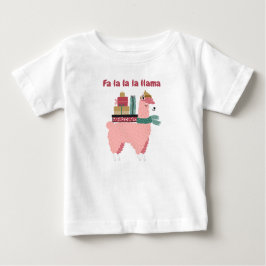 Fa la la la llama Urlaub Baby-Shirt Baby T-shirt