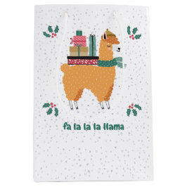 Fa la la la llama Urlaubssaal Mittlere Geschenktüte