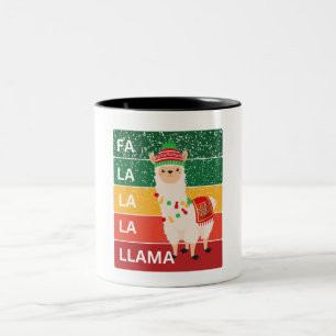 FA LA LA LA LLAMA ZWEIFARBIGE TASSE