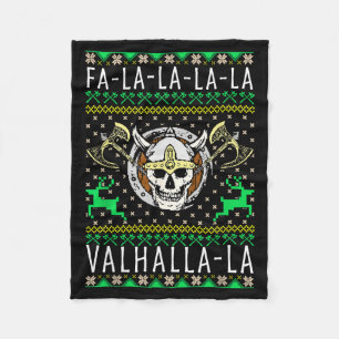 Fa-la-la-la Walhalla-la Wikinger Gott Hässliches W Fleecedecke