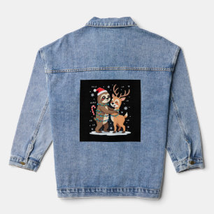 Fa La La Lama Weihnachtsbeleuchtung Faultier Reitl Jeansjacke