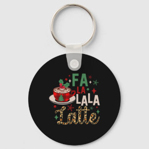 Fa La La Latte Funny Christmas Liebhaber Schlüsselanhänger