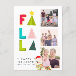 FA LA LA LLAMA 3 FOTO Festspielkinder Feiertagspostkarte
