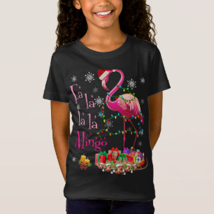 Fa La La Mingo Flamingo für Weihnachten Weihnachte T-Shirt