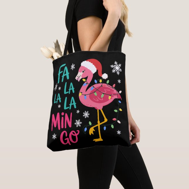 Fa La La Mingo Weihnachten Flamingo Pink Lover Tasche (Von Nahem)