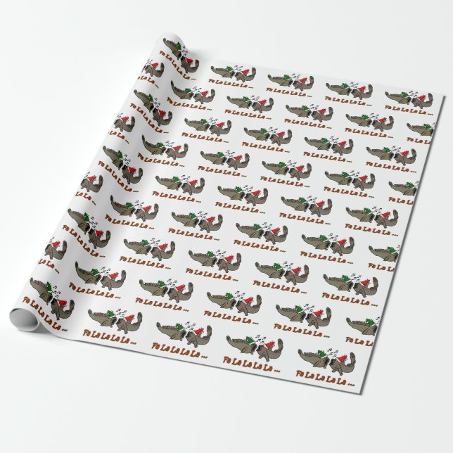 Fa-La-La-WeihnachtenMudskipper Packpapier (Ungerollt)