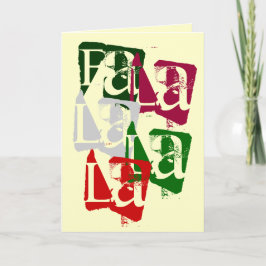 FA-LA-LA-WEIHNACHTSkarte Feiertagskarte