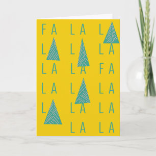 FA LA LA WERDEN CHRISTMAS KARTE