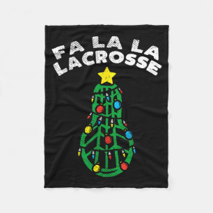 Fa La Lacrosse Lustiges Weihnachten Lax Spieler To Fleecedecke