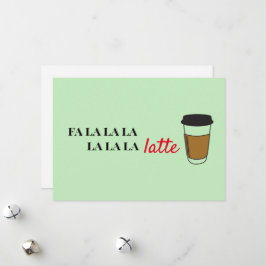 Fa la latte Funny Café Business Feiertagskarte