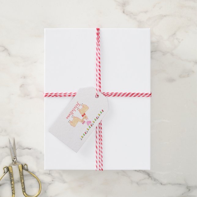 fa la llama geschenkanhänger (Mit Garn)