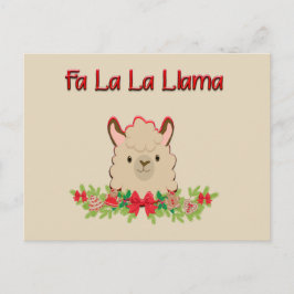 Fa La Llama Postkarte