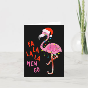 Fa La Mingo Flamingo Weihnachtsfeier Tropical Xmas Karte