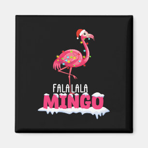 Fa La Mingo Flamingo Weihnachtsfest Niedlich Red H Magnet
