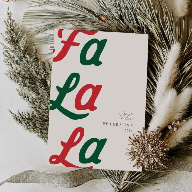 Fa La Modern Red Retro Karierte Weihnachten (Von Creator hochgeladen)
