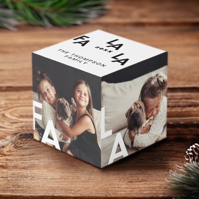 FA LA Moderne Minimale Typografie-Familie Würfel (FA LA LA Modern Minimal Typography Family Cube)