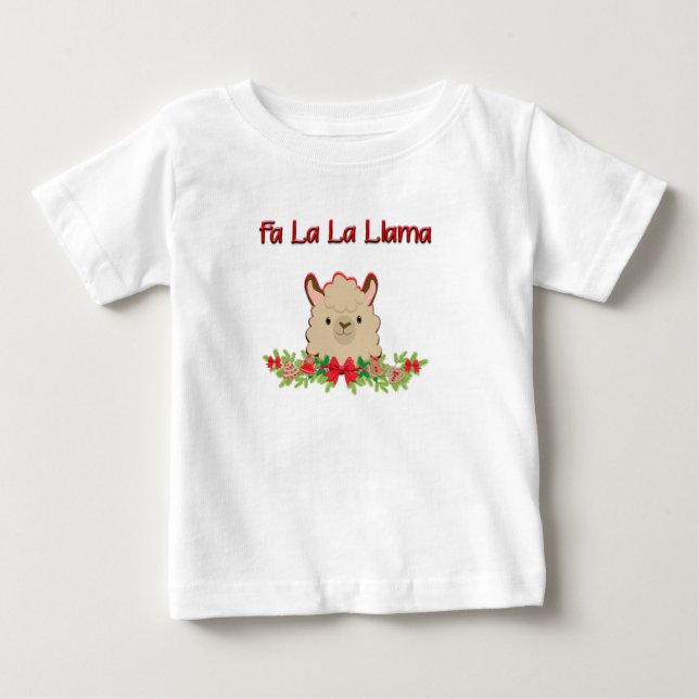 Fa-Lala Lama Baby T-shirt (Vorderseite)