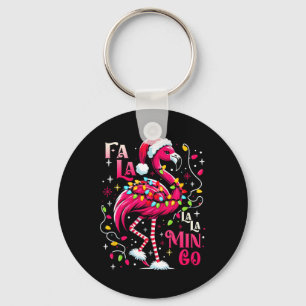 Fa Lala Mingo Flamingo Weihnachten Tropisch Xmas B Schlüsselanhänger
