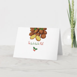 Fa-Lalala-La fel - produzieren Sie Feiertagskarte