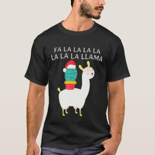 Fa Lalalalalala Lama Kaktus Weihnachten Männer Fra T-Shirt