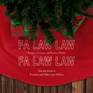 Fa Law Law Lustiger Anwalt Witz Weihnachten Polyester Weihnachtsbaumdecke