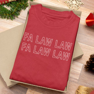 Fa Law Law Lustiger Anwalt Witz Weihnachten T-Shirt