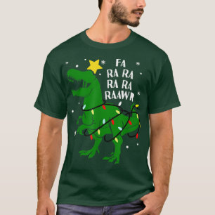 Fa Ra Raawr T Rex Christmas Merry Rex Mas Dinosour T-Shirt