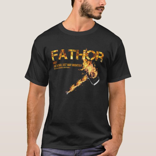 Fa Thor Like Dad Just Way Mightier Hero 20s T-Shirt (Vorderseite)