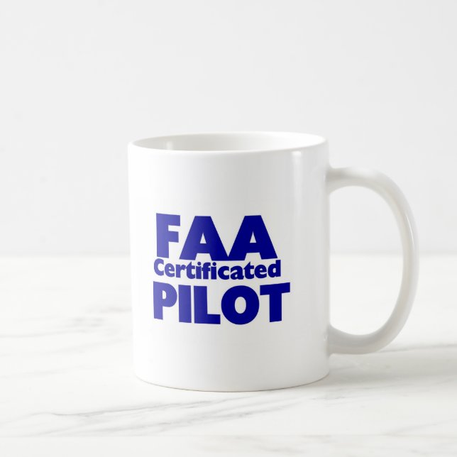 FAA Diplompilot Kaffeetasse (Rechts)