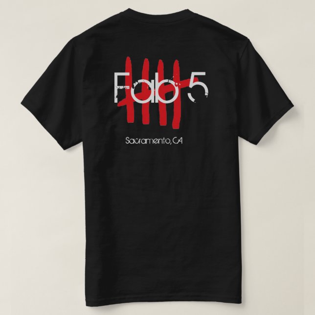 FAB 5 SHIRT (Design Rückseite)