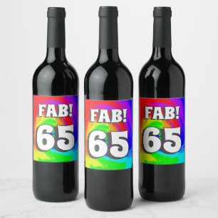 Fab! 65 Lebhaftes Party für den Retro-70er mit Wär Weinetikett