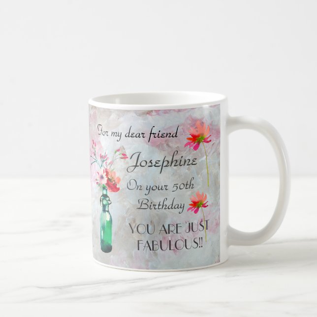 Fab bei 50 KEEPSAKE Tasse Blumenpastel Tasse (Rechts)