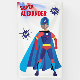 Fab Birthday Superhero USA Atemberaubend Boy Phant Banner